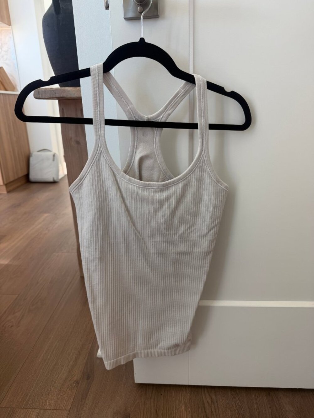Lululemon Ebb to Street Ribbed Racerback Tank White Size 10